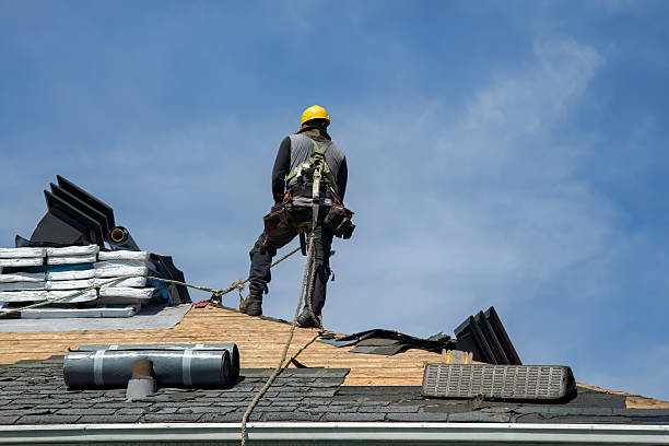 Professional Roofing technician working in Kensal, ND
